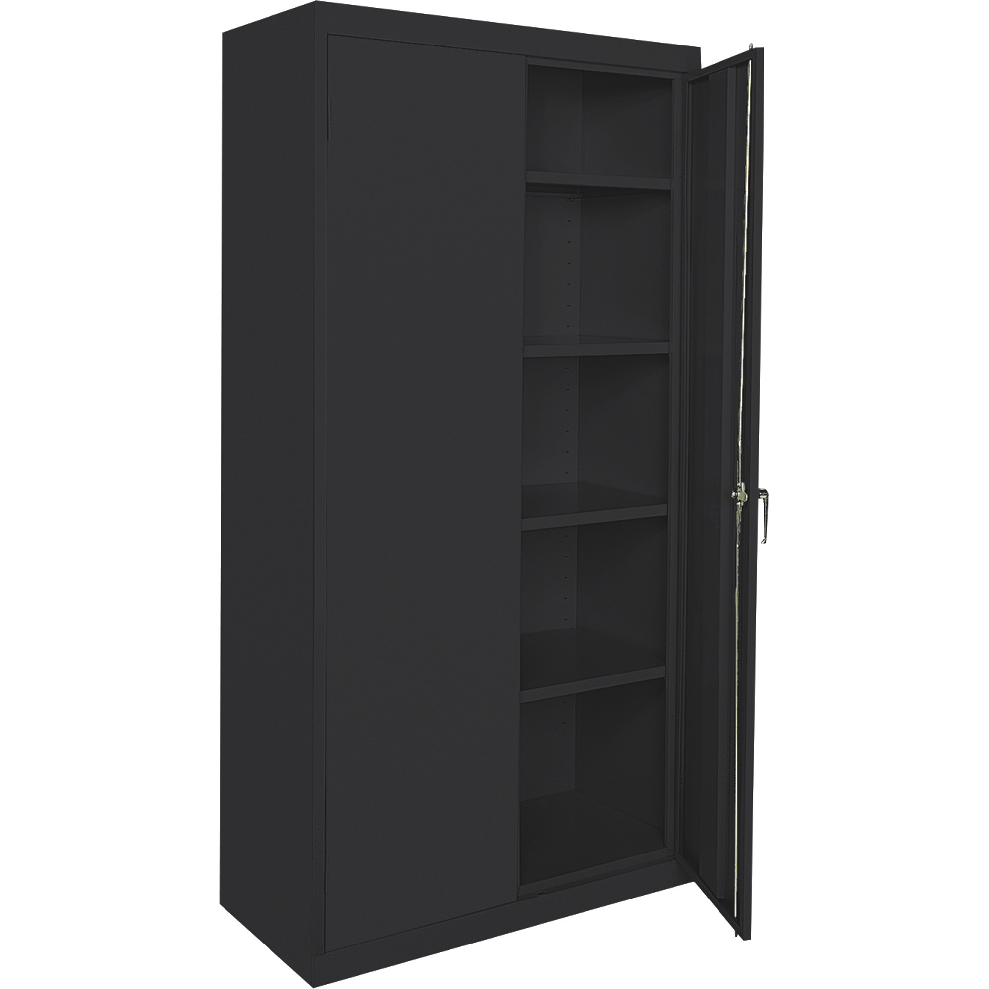 Sandusky Lee Commercial Grade All Welded Steel Cabinet, 36in.W x 24in.D x 72in.H, Black, Model# CA41362472-09